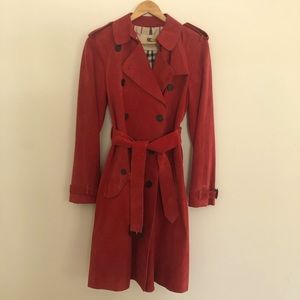 Burberry suede trench